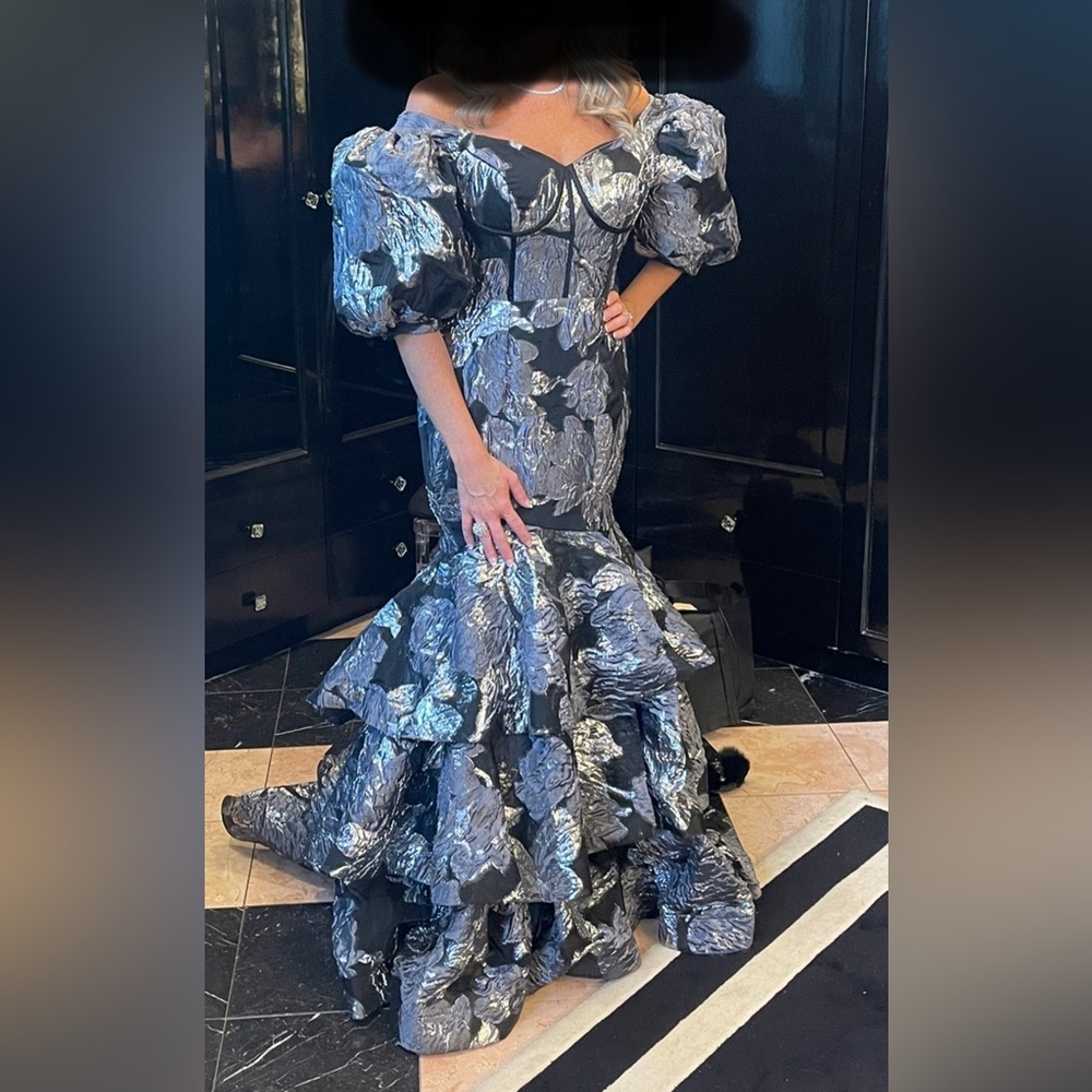 Custom Black & Silver Mermaid Dress